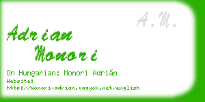 adrian monori business card